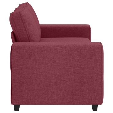 vidaXL Διθέσιος Καναπές Κόκκινος 180x77x82cm Ύφασμα