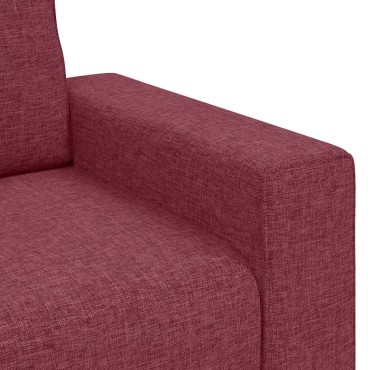 vidaXL Διθέσιος Καναπές Κόκκινος 180x77x82cm Ύφασμα