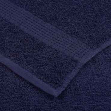 vidaXL Πετσέτες FROGN 10 τεμ. Μπλε Σκούρο Μπλε 100x200 εκ. 360 γρ./μ²