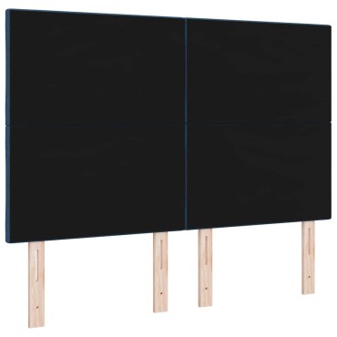 vidaXL Κεφαλάρι Μπλε ύφασμα 160x7x128cm 1 τεμ.