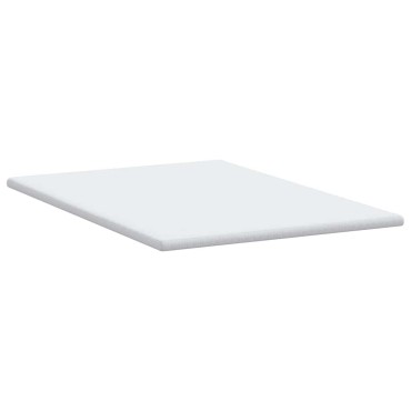 vidaXL Στρώμα επικάλυψης Λευκό 140 x 190 cm Υφασμα Jacquard