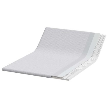 vidaXL Στρώμα επικάλυψης Λευκό 160 x 200 cm Υφασμα Jacquard