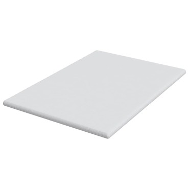 vidaXL Στρώμα επικάλυψης Λευκό 160 x 200 cm Υφασμα Jacquard