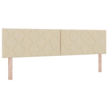 vidaXL Κεφαλάρι Κρεμ ύφασμα 180x7x88cm 1 τεμ.
