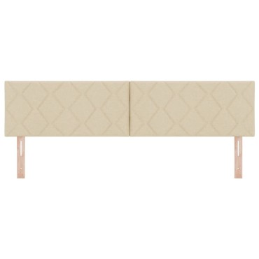 vidaXL Κεφαλάρι Κρεμ ύφασμα 180x7x88cm 1 τεμ.