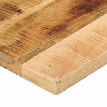 vidaXL Επιφάνεια Τραπεζιού Ορθογώνια 70x20x3,8cm από Μασίφ Ξύλο και Ακατέργαστο Μάνγκο 1 τεμ.