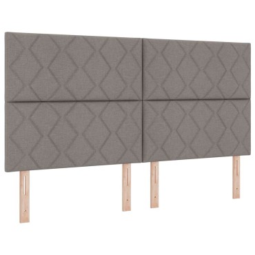 vidaXL Κεφαλάρι Taupe ύφασμα 180x7x128cm 1 τεμ.