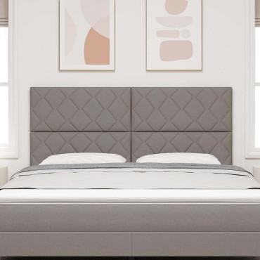 vidaXL Κεφαλάρι Taupe ύφασμα 180x7x128cm 1 τεμ.