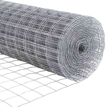 vidaXL Εξωτερικό Ευρωπαϊκό Φράχτη Στήριξης 10x0,6 μ Ασημί Δίχτυ