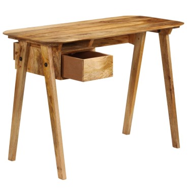 vidaXL Γραφείο 110x50x76cm από Μασίφ Ξύλο Μάνγκο 1 τεμ.