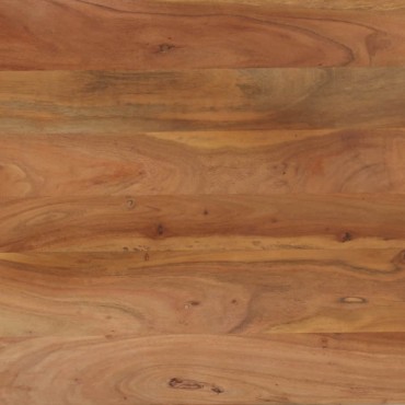vidaXL Τραπεζαρία 120x60x76cm από Μασίφ Ξύλο Ακακίας και Ατσάλι 1 τεμ.