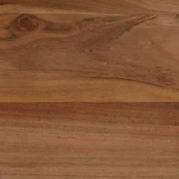 vidaXL Τραπεζαρία 120x60x76cm από Μασίφ Ξύλο Ακακίας και Ατσάλι 1 τεμ.