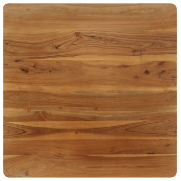 vidaXL Τραπεζαρία 75x75x76cm από Μασίφ Ξύλο Ακακίας και Ατσάλι 1 τεμ.