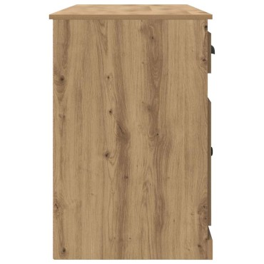 vidaXL Γραφείο με Ντουλάπι Artisan Oak Επεξεργασμένο Ξύλο 154,5x50x75cm 1 τεμ.