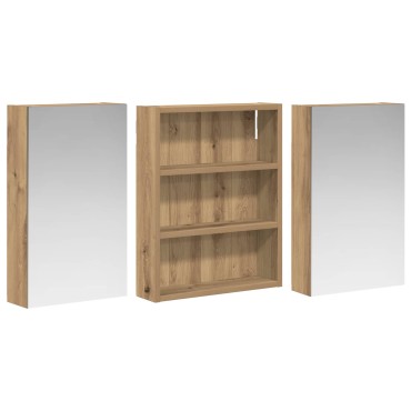 vidaXL Σετ Ντουλαπιών Μπάνιου 3 τεμ. 100x10,5x50 εκ