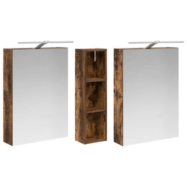vidaXL Σετ Ντουλαπιών Μπάνιου 3 τεμ. 120x14,5x70 εκ