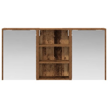 vidaXL Σετ Ντουλαπιών Μπάνιου 3 τεμ. 126x16x62.5cm