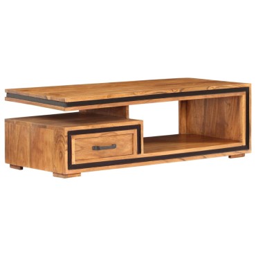 vidaXL Τραπεζάκι Σαλονιού 100x45x33cm από Μασίφ Ξύλο Ακακίας 1 τεμ.