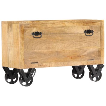 vidaXL Παπουτσοθήκη 86x35x55cm από Μασίφ Ξύλο Μάνγκο