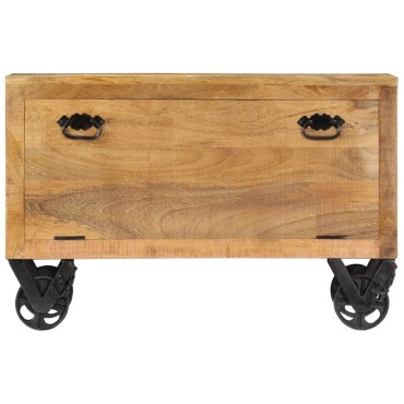 vidaXL Παπουτσοθήκη 86x35x55cm από Μασίφ Ξύλο Μάνγκο