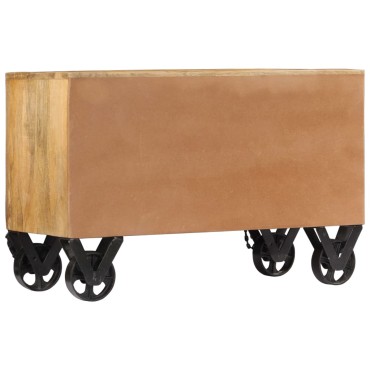 vidaXL Παπουτσοθήκη 86x35x55cm από Μασίφ Ξύλο Μάνγκο