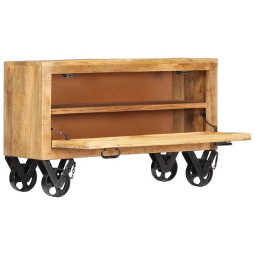 vidaXL Παπουτσοθήκη 86x35x55cm από Μασίφ Ξύλο Μάνγκο