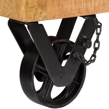 vidaXL Παπουτσοθήκη 86x35x55cm από Μασίφ Ξύλο Μάνγκο