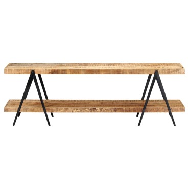 vidaXL Έπιπλο Τηλεόρασης 160x40x50cm από Μασίφ Ξύλο Μάνγκο