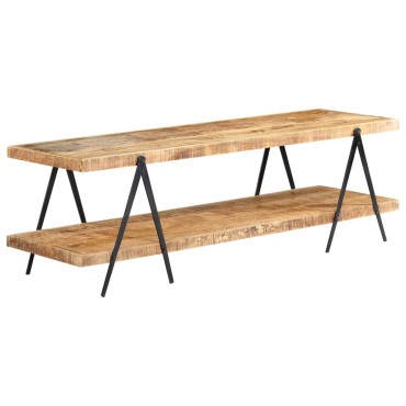 vidaXL Έπιπλο Τηλεόρασης 160x40x50cm από Μασίφ Ξύλο Μάνγκο