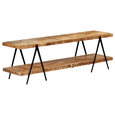vidaXL Έπιπλο Τηλεόρασης 160x40x50cm από Μασίφ Ξύλο Μάνγκο