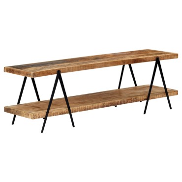 vidaXL Έπιπλο Τηλεόρασης 160x40x50cm από Μασίφ Ξύλο Μάνγκο