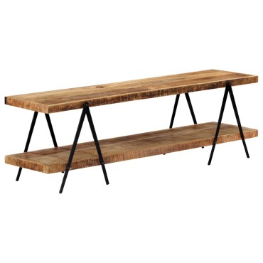 vidaXL Έπιπλο Τηλεόρασης 160x40x50cm από Μασίφ Ξύλο Μάνγκο