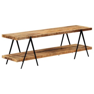 vidaXL Έπιπλο Τηλεόρασης 160x40x50cm από Μασίφ Ξύλο Μάνγκο