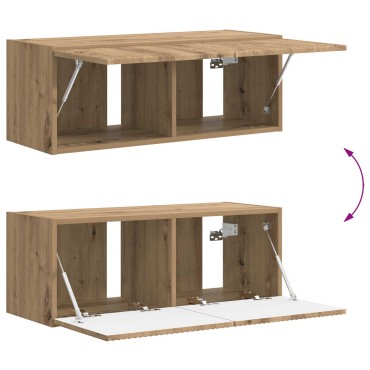 vidaXL Σετ επίπλου τηλεόρασης 4 τμχ. Artisan Oak Επεξεργασμένο Ξύλο