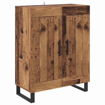 vidaXL Highboard 2 τεμ. Παλιό ξύλο 69,5x34x180cm