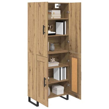 vidaXL Highboard 2 τεμ. Artisan Oak 69,5x34x180cm