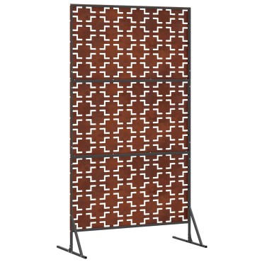 vidaXL Οθόνη Ιδιωτικότητας 100x50x180cm Σκ rusty