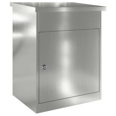 vidaXL Θυρίδα Πακέτων Μαύρο 47,5 x 38 x 59 εκ. Επικαλυμμένος Χάλυβας