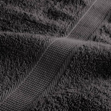 vidaXL Πετσέτες Premium SOLUND 2 τεμ. Ανθρακί 100x200 εκ. 600 γρ./μ²