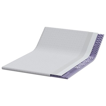 vidaXL Στρώμα επικάλυψης Λευκό 140 x 190 cm Υφασμα Jacquard