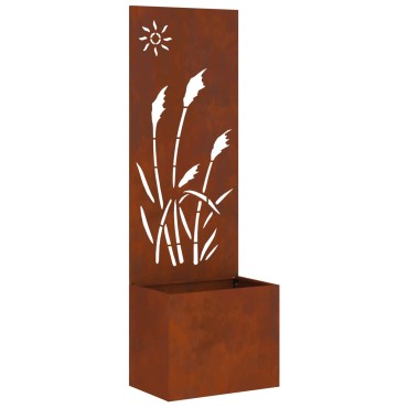 vidaXL Οθόνη Ιδιωτικότητας Κήπου Σκ rusty 50 x 32 x 150 εκ