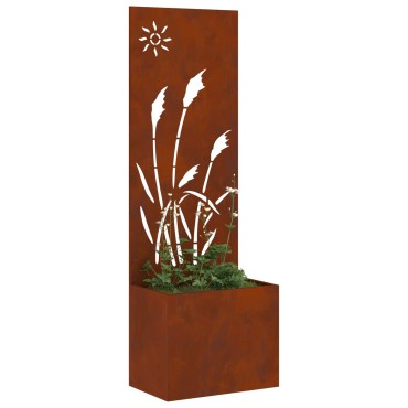 vidaXL Οθόνη Ιδιωτικότητας Κήπου Σκ rusty 50 x 32 x 150 εκ