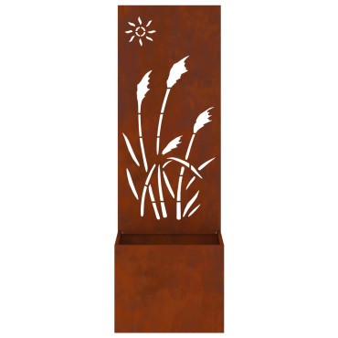 vidaXL Οθόνη Ιδιωτικότητας Κήπου Σκ rusty 50 x 32 x 150 εκ