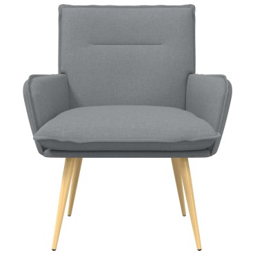 vidaXL Πολυθρόνα Ανοιχτό γκρι Ύφασμα 70x73x81cm 1 τεμ.