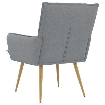 vidaXL Πολυθρόνα Ανοιχτό γκρι Ύφασμα 70x73x81cm 1 τεμ.