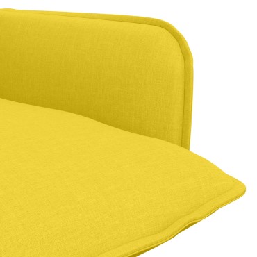 vidaXL Πολυθρόνα Απαλό Κίτρινο Ύφασμα 70x73x81cm 1 τεμ.