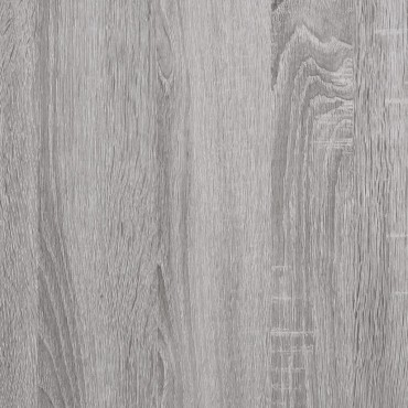 vidaXL Παγκάκι Αποθήκευσης Γκρι Sonoma 102x42x46cm Επεξεργασμένο Ξύλο 1 τεμ.