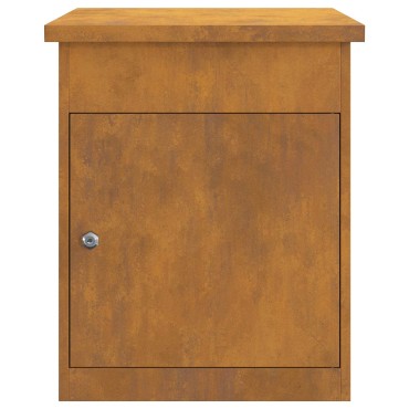 vidaXL Θυρίδα Πακέτων με αποθήκευση Σκ rusty 47,5 x 38 x 59 εκ.