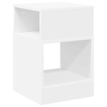 vidaXL End Table Λευκό 30,5x30x45cm Επεξεργασμένο Ξύλο