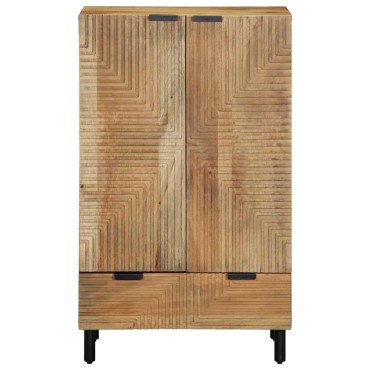 vidaXL Highboard καφέ 60x33x100cm μασίφ ξύλο Mango
